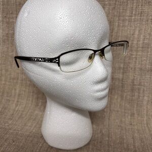 Guess Women's Glasses with Black Frame and Gold Details